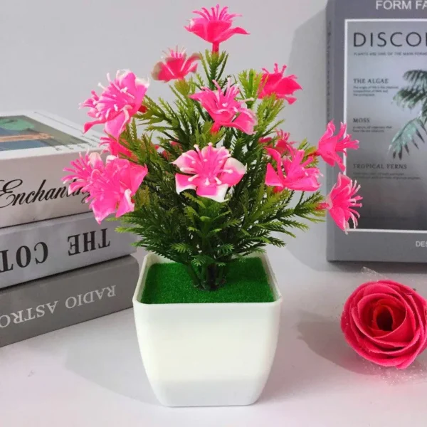 Uflower Artificial Bonsai Flowers – Anniversary Decor - Image 2