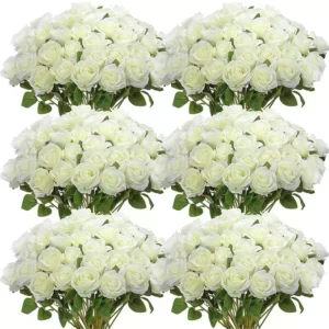 50pcs Silk Rose Bouquet – Wedding & Party Decoration