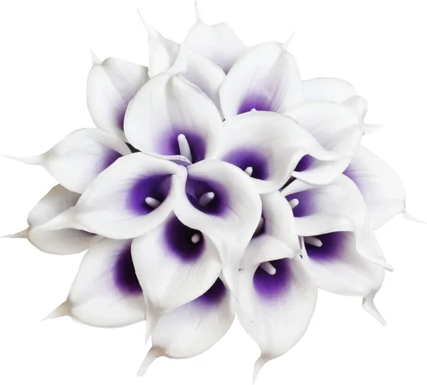 Artificial Calla Lily Bouquet – 20Pcs Pure White - Image 15