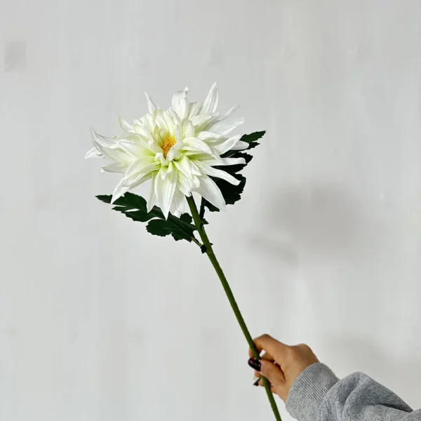 Artificial PU Dahlia Bouquet – 5 Stems Funeral Flowers - Image 15