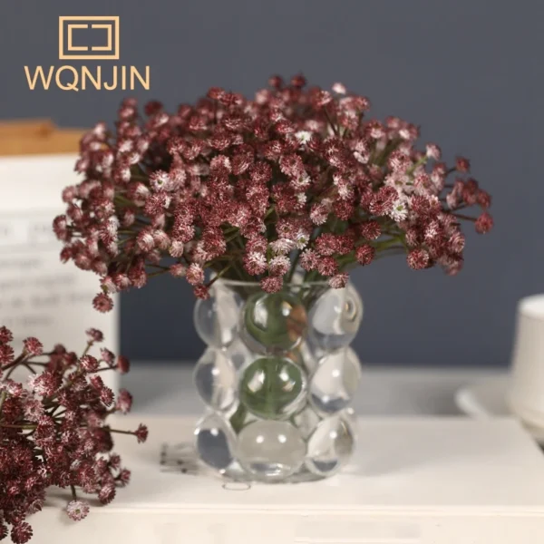 Winter Baby’s Breath Bouquets – 3PCS Retro Artificial Flowers - Image 6