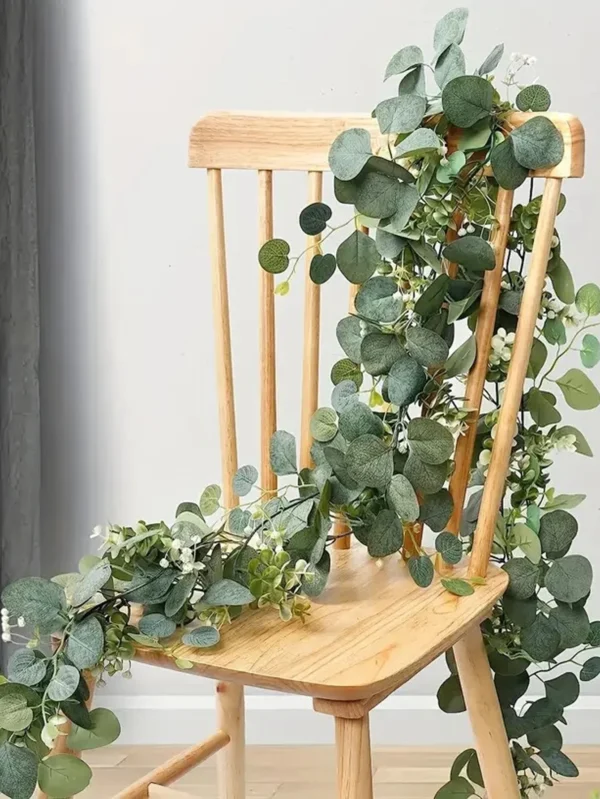 Elegant 5.9FT Eucalyptus & Rose Wedding Garland - Image 9