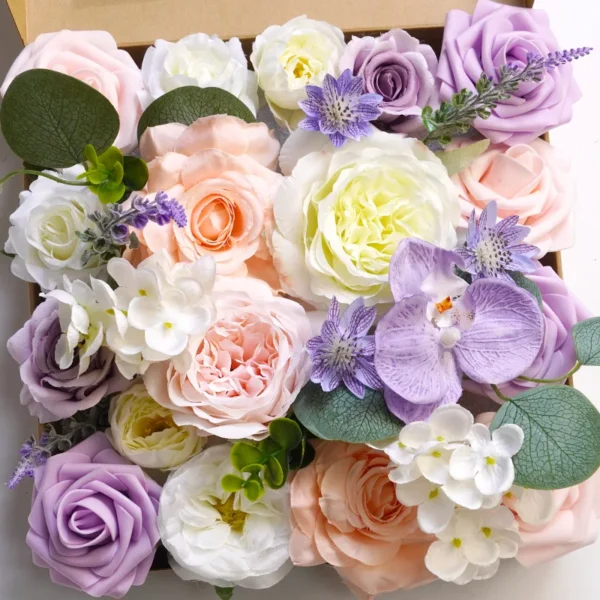 YeeNanee Autumn Terracotta Artificial Flowers Set - Image 14