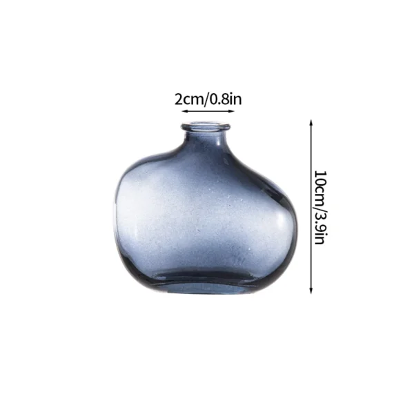 Clear Glass Bud Vase – Mini Hydroponic Wedding Decor - Image 9