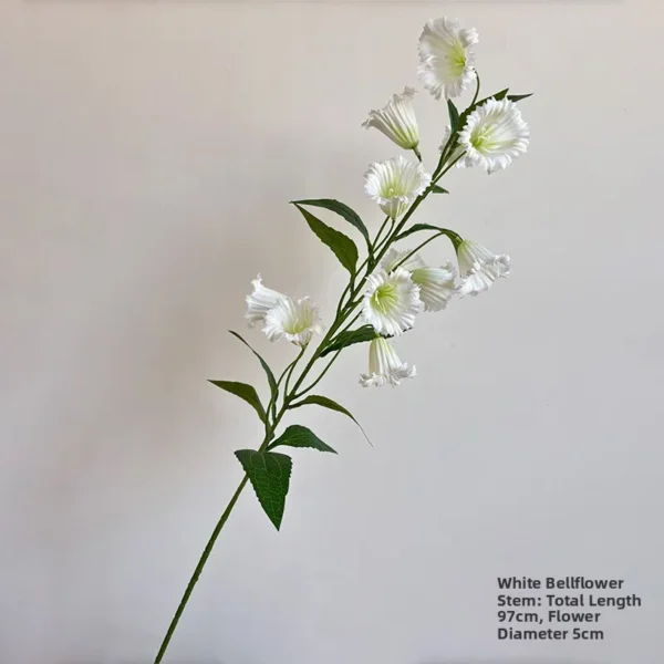 Summer Wedding Bouquet Artificial Silk Bellflowers - Image 10