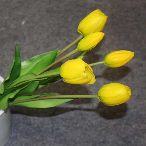 Luxury Real Touch Tulip Bouquet – Decorative Faux Flowers - Image 7