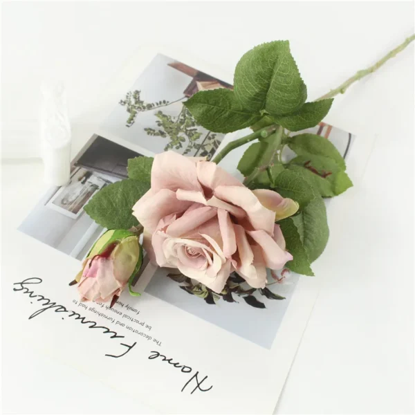 Real Touch Silk Roses for Weddings & Christmas Decor - Image 7