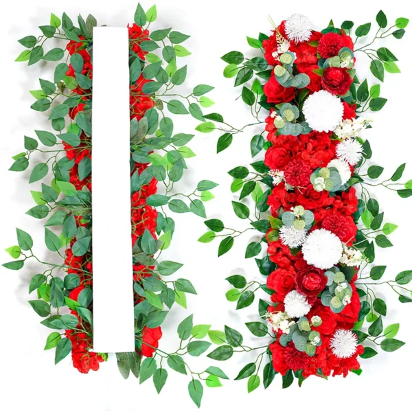 Luxury 100cm White Rose Wedding Table Centerpiece - Image 5