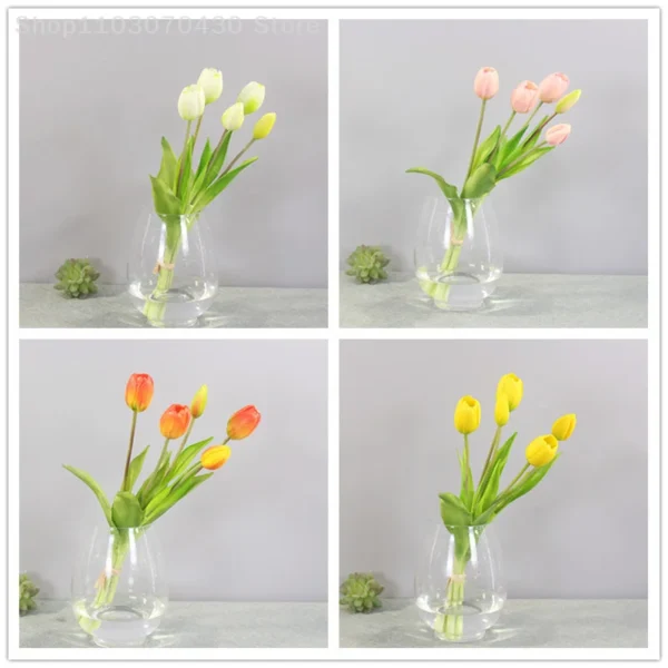 Luxury Real Touch Tulip Bouquet – Decorative Faux Flowers - Image 5