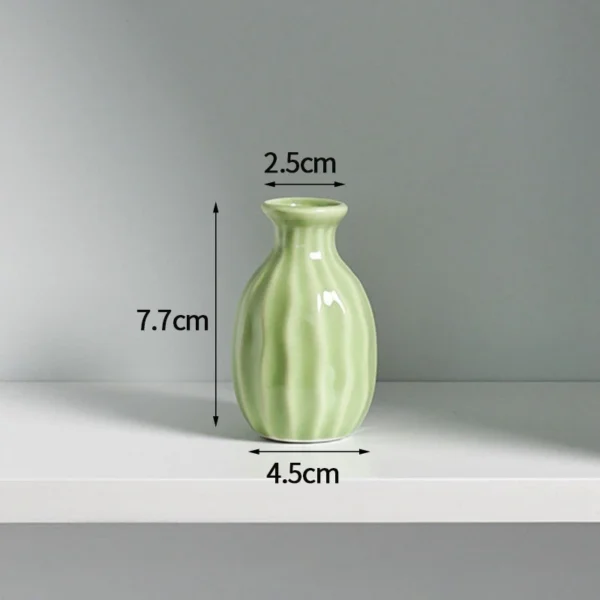 Mini Ceramic Glaze Vase – Multi-Coloured Bud Pot - Image 11
