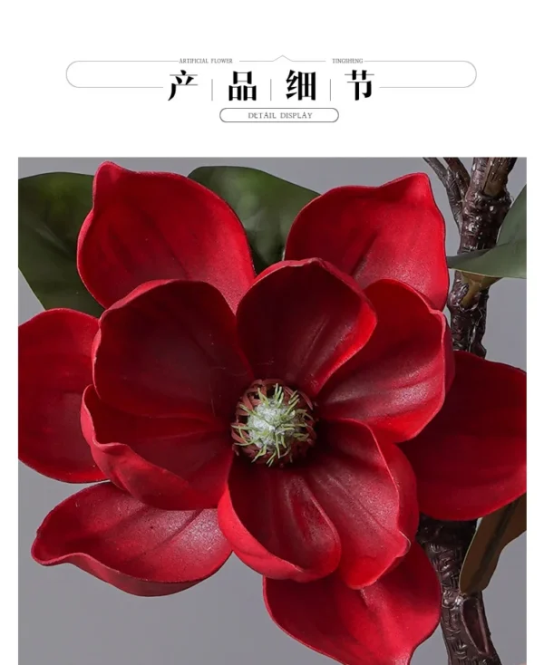 Winter Magnolia Artificial Flowers – Elegant Home & Wedding - Image 13