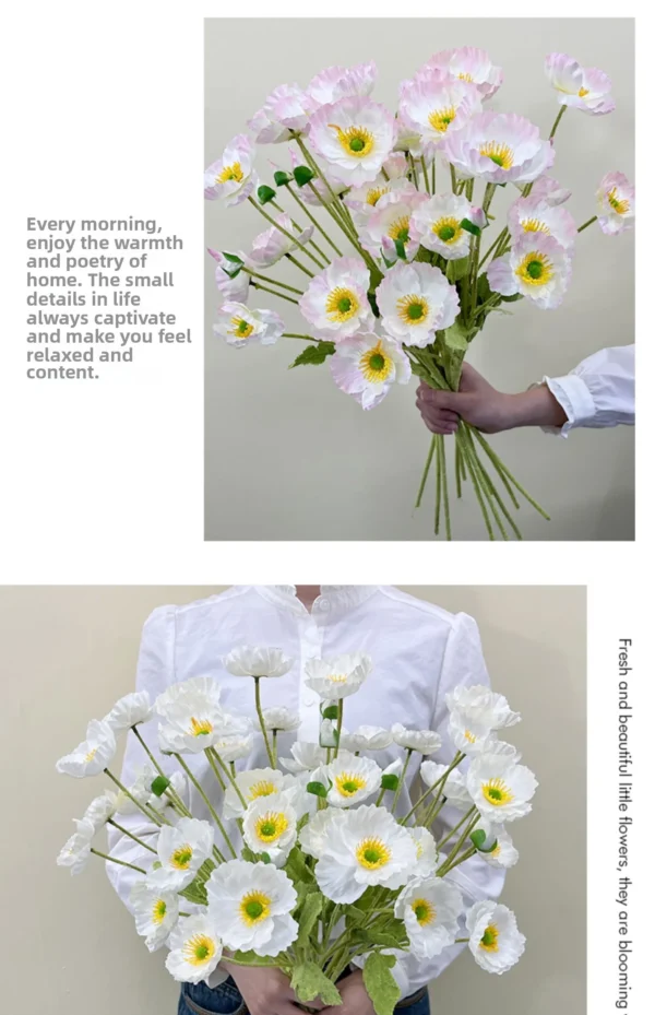 Summer Silk Bouquet – Artificial Flowers for Home Decor - Image 32