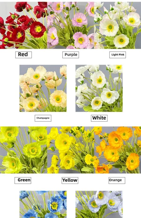 Summer Silk Bouquet – Artificial Flowers for Home Decor - Image 29