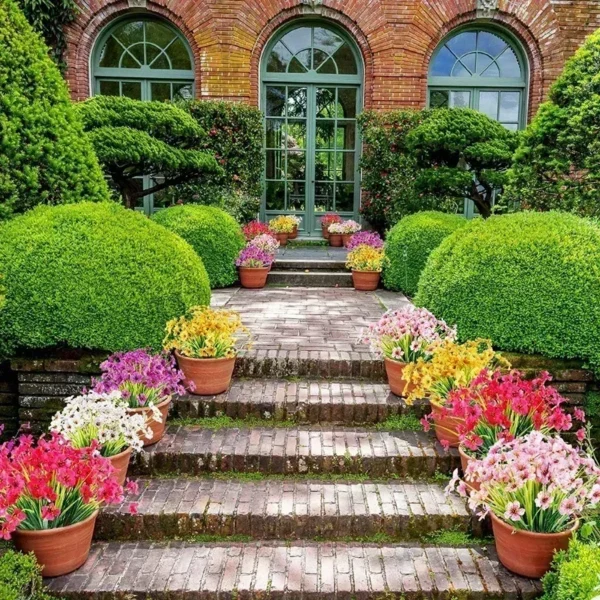 Summer Artificial Flowers – UV Resistant Outdoor Decor - Image 5