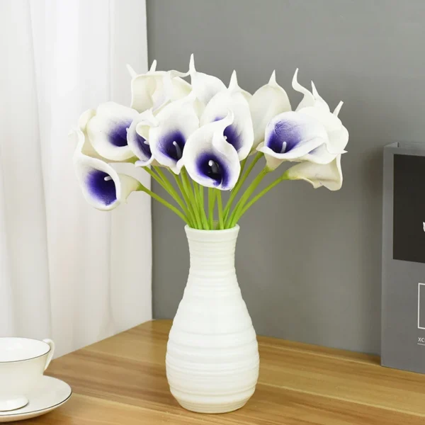Artificial Calla Lily Bouquet – 5/10Pcs Wedding Flowers - Image 3