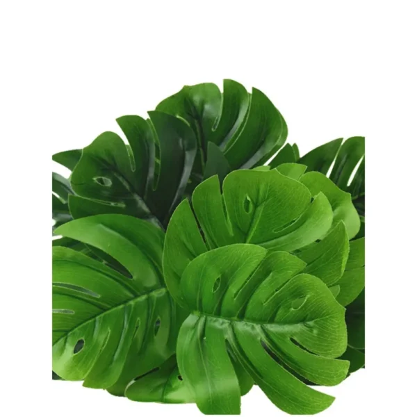 Faux Monstera Palm Leaves – 21pcs Tropical Outdoor Decor