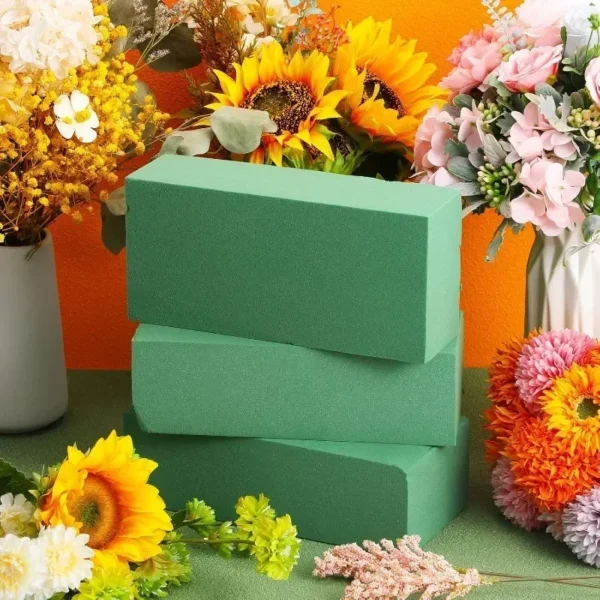 6Pcs Green Floral Foam Bricks for Flower Arrangements - Image 2