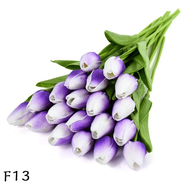 Artificial PU Tulip Bouquet – 5/10pcs Real Touch Flowers - Image 20