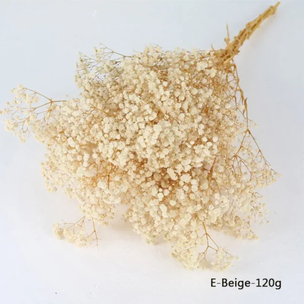 Golden Gypsophile Dried Flower Bouquet Wedding Gift - Image 9