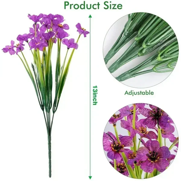 Summer Artificial Flowers – UV Resistant Outdoor Decor - Image 7