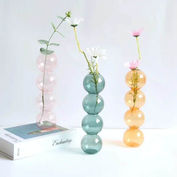 Modern Glass Vase – Nordic Home Decor Flower Pot - Image 4