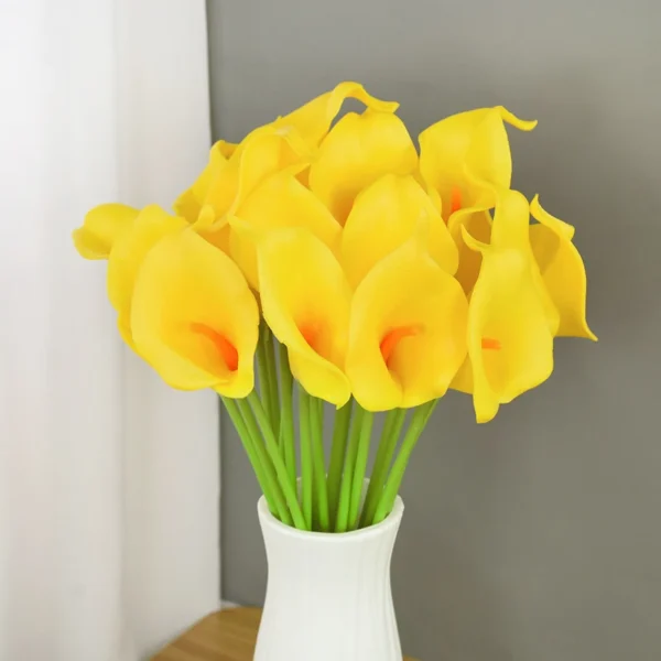 Artificial Calla Lily Bouquet – 5/10Pcs Wedding Flowers - Image 15