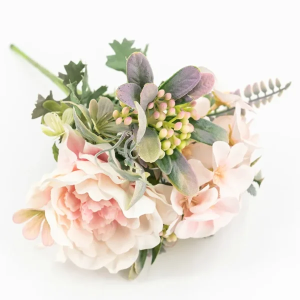 27cm Rose & Peony Silk Bouquet – Sympathy & Funerals - Image 11