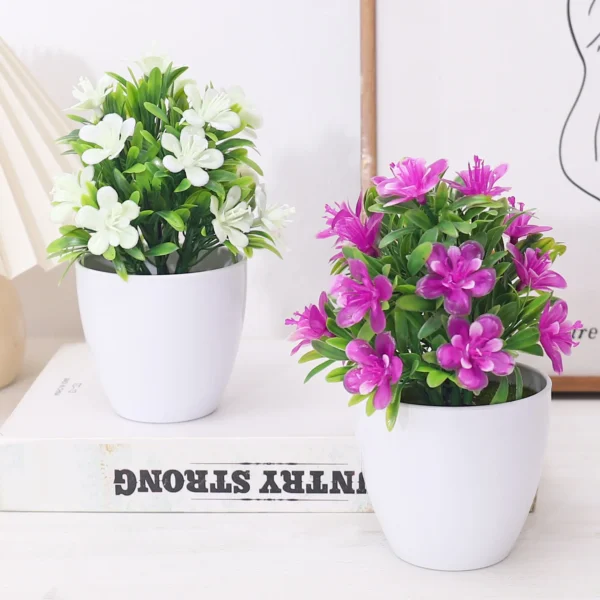 Plum Blossom Artificial Bonsai Plant – Wedding & Home Decor - Image 2