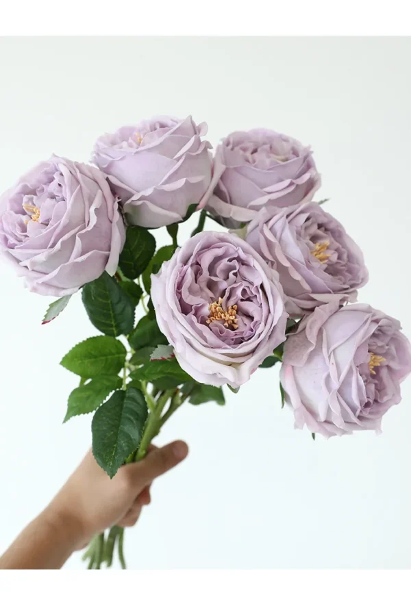 Congratulations Tea Rose Branches – 5pcs Artificial Flowers - Image 3