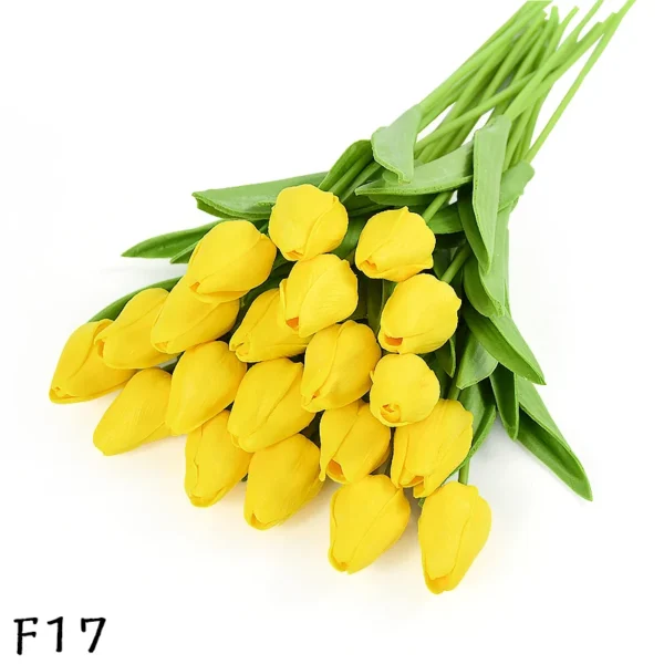 Artificial PU Tulip Bouquet – 5/10pcs Real Touch Flowers - Image 24