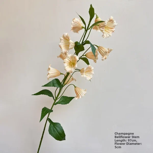 Summer Wedding Bouquet Artificial Silk Bellflowers - Image 11