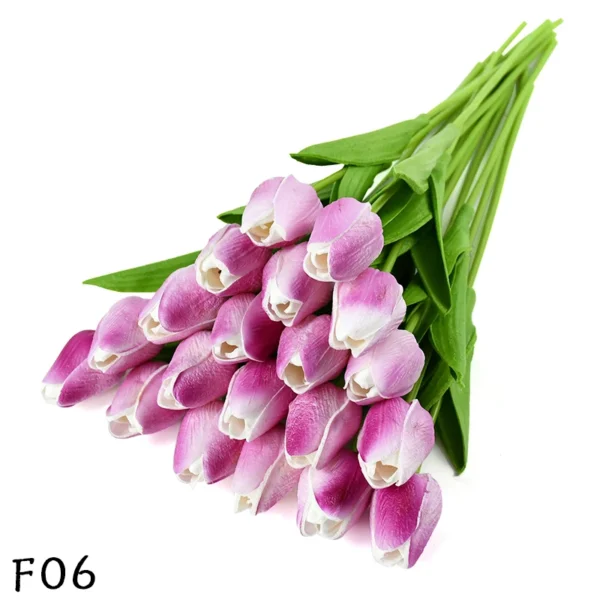 Artificial PU Tulip Bouquet – 5/10pcs Real Touch Flowers - Image 17