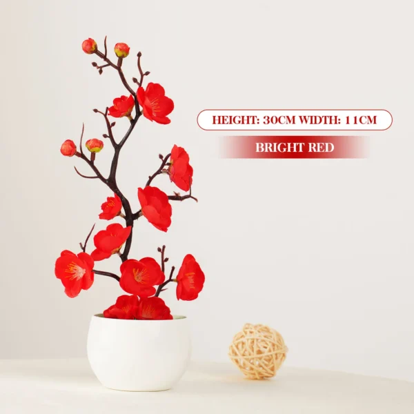 30cm Artificial Cherry Blossom Tree – Winter Flowers - Image 4