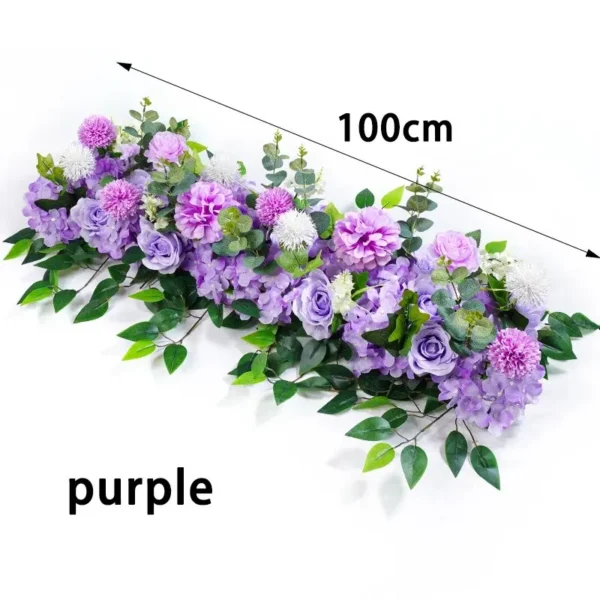 Luxury 100cm White Rose Wedding Table Centerpiece - Image 9