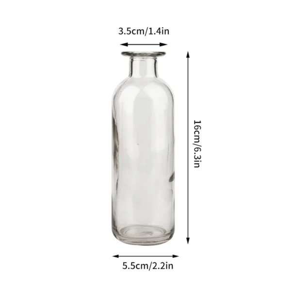 Clear Glass Bud Vase – Mini Hydroponic Wedding Decor - Image 23