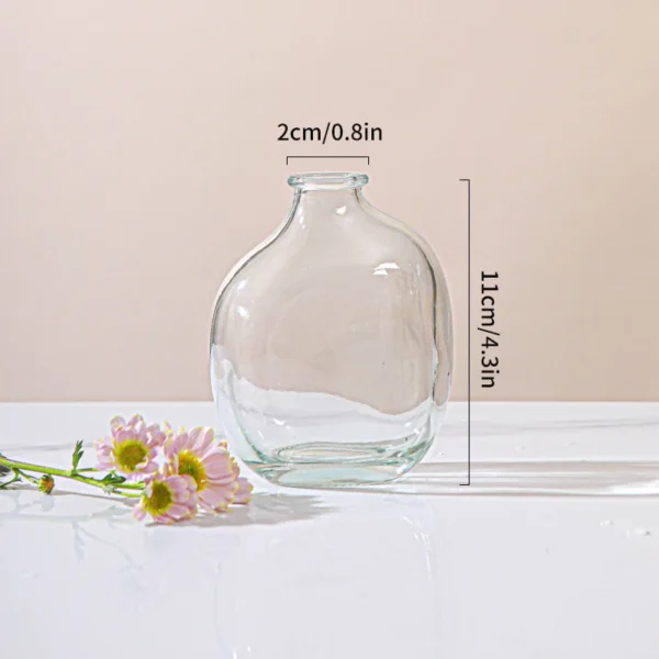 Retro Nordic Transparent Glass Vase for Flowers - Image 18