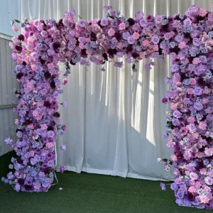 Luxury Purple Hydrangea 5D Wedding Arch & Table Decor