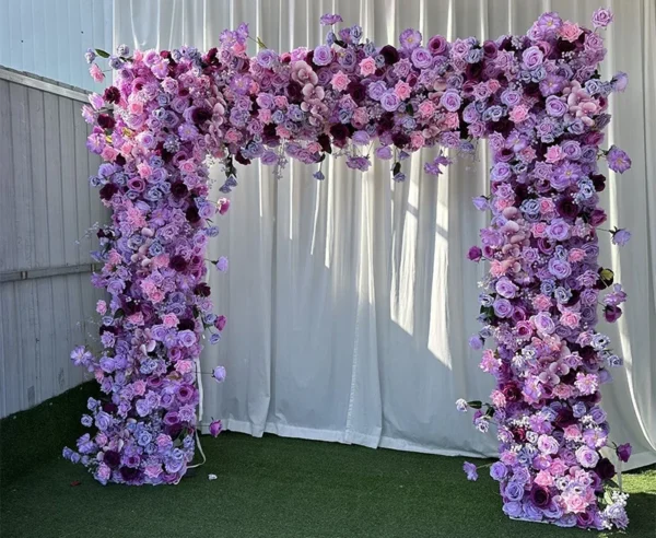 Luxury Purple Hydrangea 5D Wedding Arch & Table Decor