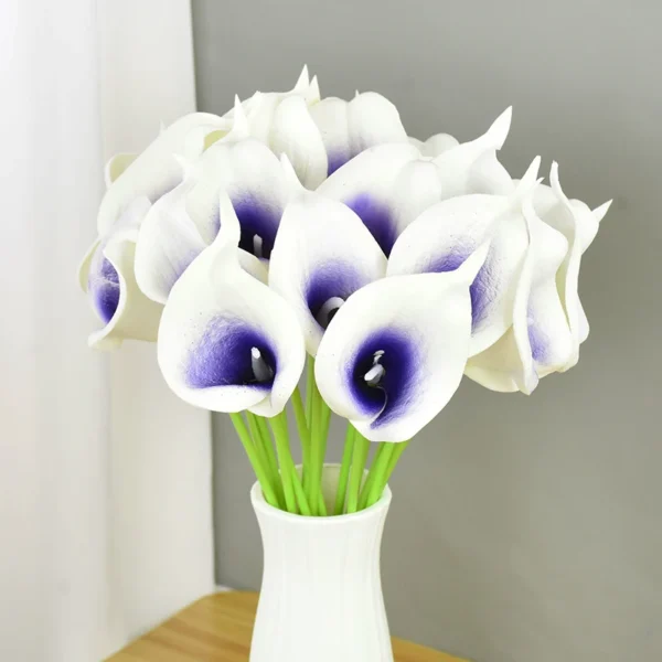Artificial Calla Lily Bouquet – 5/10Pcs Wedding Flowers - Image 7