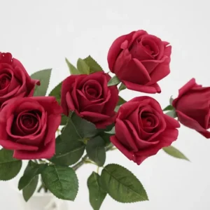 10Pc Real Touch Rose Bouquet – Anniversary Decoration