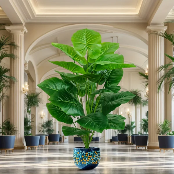 100cm Artificial Palm Tree with 18 Leaves – Faux Floor Plant - Image 6