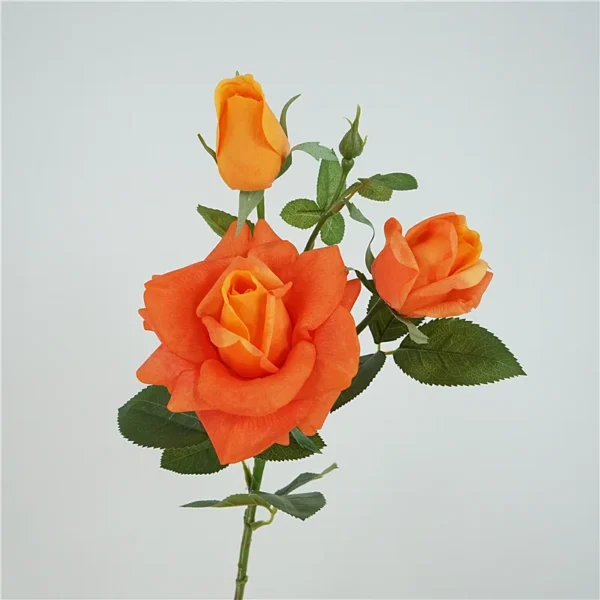 3pcs Real Touch Rose Bouquet – Artificial Flowers - Image 7