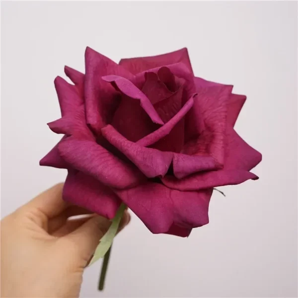 10Pc Real Touch Roses – Birthday Bouquet & Decor - Image 11