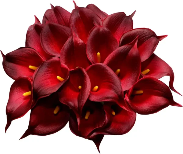 Artificial Calla Lily Bouquet – 20Pcs Pure White - Image 12