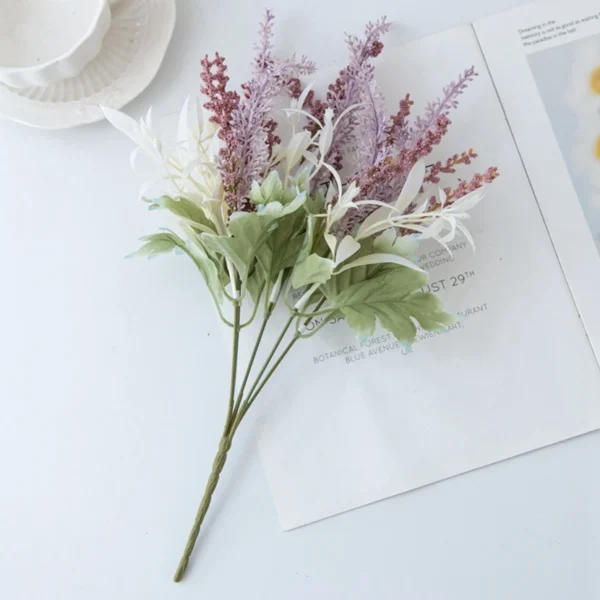 Lavender Artificial Flower Bouquet – Winter Collection - Image 3