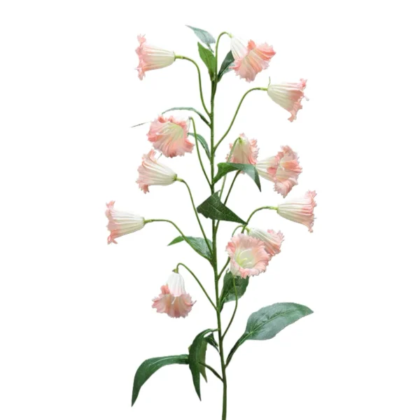 Summer Wedding Bouquet Artificial Silk Bellflowers - Image 5