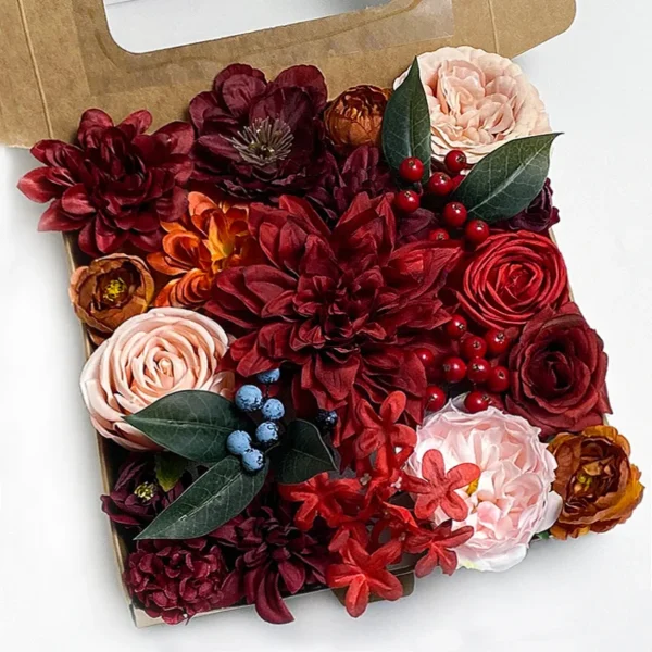 YeeNanee Autumn Terracotta Artificial Flowers Set - Image 10