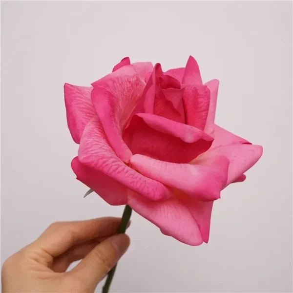10Pc Real Touch Roses – Birthday Bouquet & Decor - Image 13
