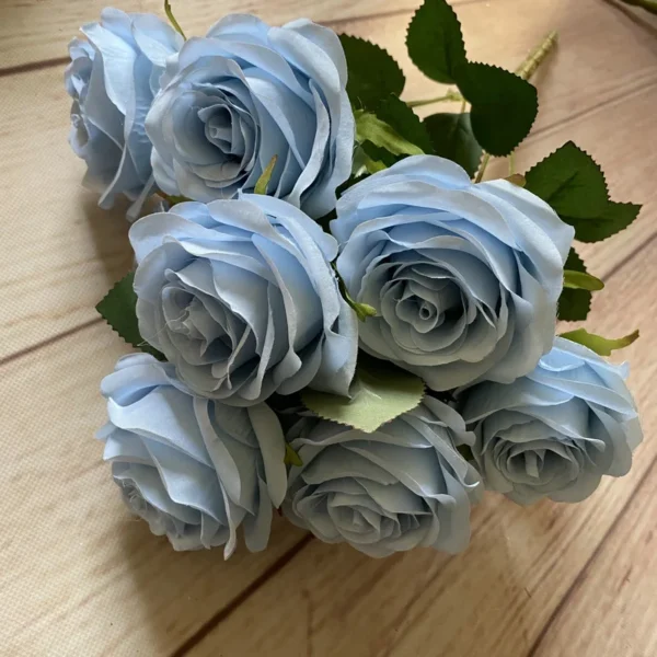 Congratulations Silk Rose Bouquet – 9 Heads Artificial Flowers - Image 17