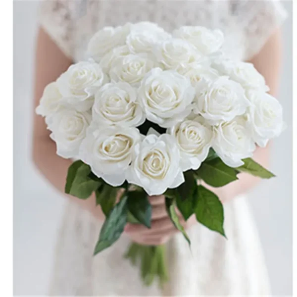 11pcs Real Touch Artificial Rose Bouquet – Home & Events - Image 31